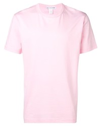 rosa T-Shirt mit einem Rundhalsausschnitt von Comme Des Garcons SHIRT