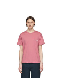 rosa T-Shirt mit einem Rundhalsausschnitt von Comme Des Garcons SHIRT