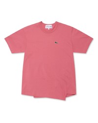 rosa T-Shirt mit einem Rundhalsausschnitt von Comme Des Garcons SHIRT