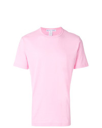 rosa T-Shirt mit einem Rundhalsausschnitt von Comme Des Garcons SHIRT