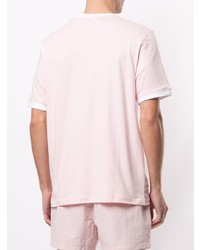 rosa T-Shirt mit einem Rundhalsausschnitt von Fila