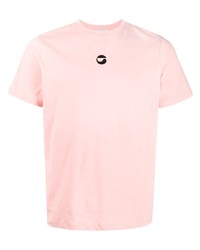 rosa T-Shirt mit einem Rundhalsausschnitt von Coperni