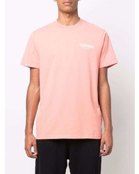 rosa T-Shirt mit einem Rundhalsausschnitt von Sporty & Rich