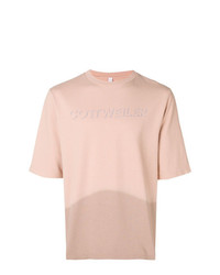rosa T-Shirt mit einem Rundhalsausschnitt von Cottweiler