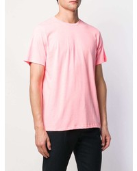 rosa T-Shirt mit einem Rundhalsausschnitt von A.P.C.