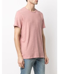rosa T-Shirt mit einem Rundhalsausschnitt von rag & bone