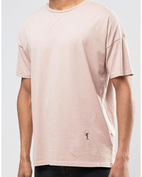 rosa T-Shirt mit einem Rundhalsausschnitt von Religion