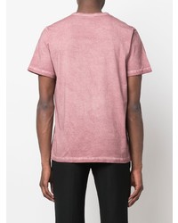 rosa T-Shirt mit einem Rundhalsausschnitt von Theory