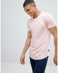 rosa T-Shirt mit einem Rundhalsausschnitt von D-struct