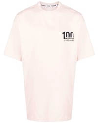 rosa T-Shirt mit einem Rundhalsausschnitt von Dickies Construct