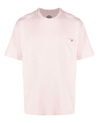 rosa T-Shirt mit einem Rundhalsausschnitt von Dickies Construct