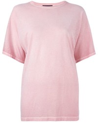 rosa T-Shirt mit einem Rundhalsausschnitt von Diesel Black Gold
