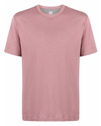 rosa T-Shirt mit einem Rundhalsausschnitt von Eleventy