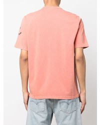 rosa T-Shirt mit einem Rundhalsausschnitt von Paul Smith