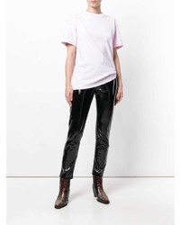 rosa T-Shirt mit einem Rundhalsausschnitt von Calvin Klein 205W39nyc