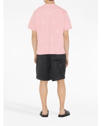 rosa T-Shirt mit einem Rundhalsausschnitt von Burberry