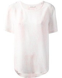 rosa T-Shirt mit einem Rundhalsausschnitt von Equipment