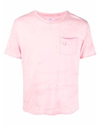 rosa T-Shirt mit einem Rundhalsausschnitt von ERL