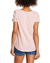 rosa T-Shirt mit einem Rundhalsausschnitt von Esprit