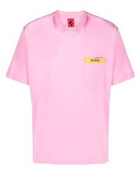 rosa T-Shirt mit einem Rundhalsausschnitt von Ferrari