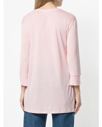 rosa T-Shirt mit einem Rundhalsausschnitt von Filippa K