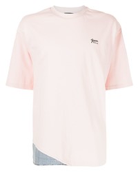 rosa T-Shirt mit einem Rundhalsausschnitt von FIVE CM