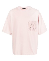 rosa T-Shirt mit einem Rundhalsausschnitt von FIVE CM