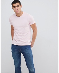 rosa T-Shirt mit einem Rundhalsausschnitt von French Connection