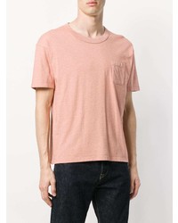 rosa T-Shirt mit einem Rundhalsausschnitt von VISVIM