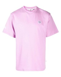 rosa T-Shirt mit einem Rundhalsausschnitt von Gcds