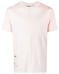 rosa T-Shirt mit einem Rundhalsausschnitt von Haikure