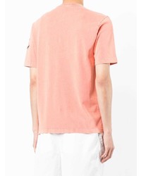 rosa T-Shirt mit einem Rundhalsausschnitt von PS Paul Smith