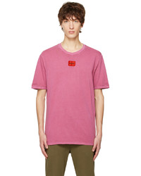 rosa T-Shirt mit einem Rundhalsausschnitt von Hugo