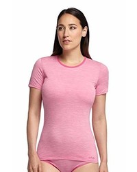 rosa T-Shirt mit einem Rundhalsausschnitt von Icebreaker