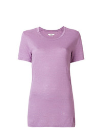 rosa T-Shirt mit einem Rundhalsausschnitt von Isabel Marant Etoile