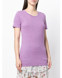 rosa T-Shirt mit einem Rundhalsausschnitt von Isabel Marant Etoile