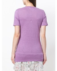 rosa T-Shirt mit einem Rundhalsausschnitt von Isabel Marant Etoile