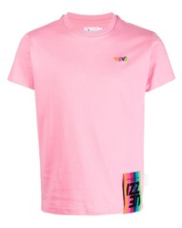 rosa T-Shirt mit einem Rundhalsausschnitt von Izzue