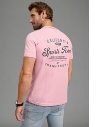 rosa T-Shirt mit einem Rundhalsausschnitt von KangaROOS