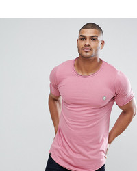 rosa T-Shirt mit einem Rundhalsausschnitt von Le Breve