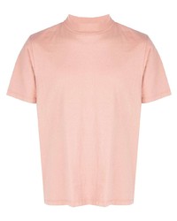 rosa T-Shirt mit einem Rundhalsausschnitt von Les Tien