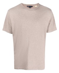 rosa T-Shirt mit einem Rundhalsausschnitt von Levi's Made & Crafted