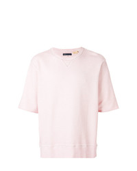 rosa T-Shirt mit einem Rundhalsausschnitt von Levi's Made & Crafted