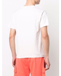 rosa T-Shirt mit einem Rundhalsausschnitt von Stone Island