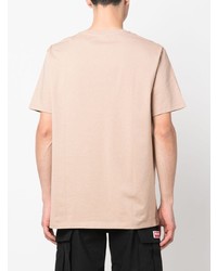 rosa T-Shirt mit einem Rundhalsausschnitt von Balmain