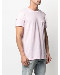 rosa T-Shirt mit einem Rundhalsausschnitt von Diesel