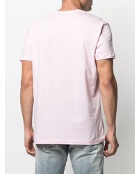 rosa T-Shirt mit einem Rundhalsausschnitt von Diesel