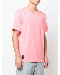 rosa T-Shirt mit einem Rundhalsausschnitt von McQ