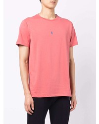 rosa T-Shirt mit einem Rundhalsausschnitt von Polo Ralph Lauren