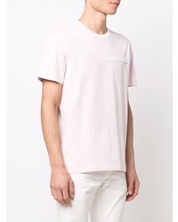 rosa T-Shirt mit einem Rundhalsausschnitt von Alexander McQueen